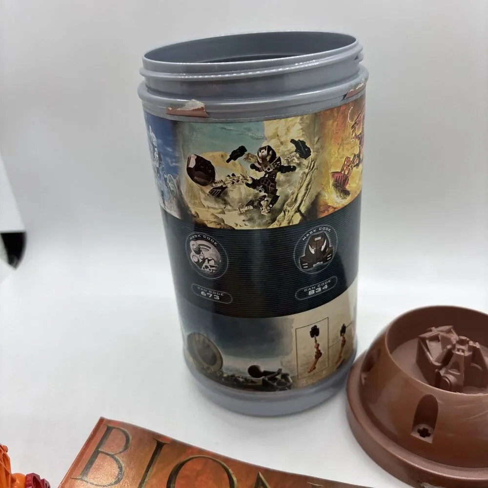 LEGO Bionicle 8534 Tahu 100% Complete with Canister and Instructions Rare!